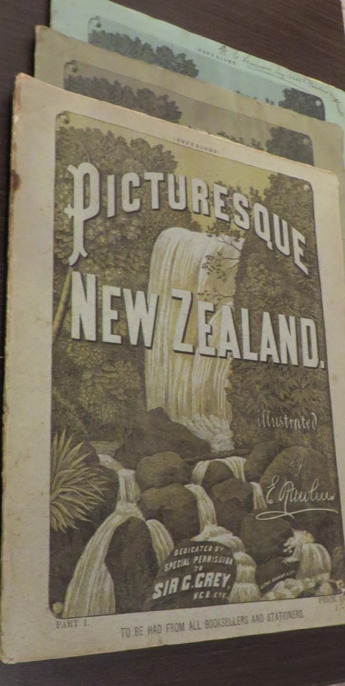 Item #000825 Picturesque New Zealand By C.O. Montrose Illustrated by E Rawlins Parts 1-3. C. O. MONTROSE.
