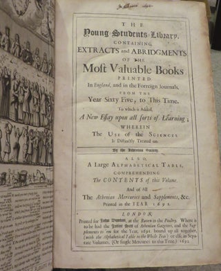 Item #002544 The Young-Students-Library, Containing Extracts And Abridgment Of The Valuable Books...