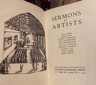 Item #008220 Sermons By Artist. Paul NASH, David LOW, Robert GIBBINGS, Eric KENNINGTON, Leon...