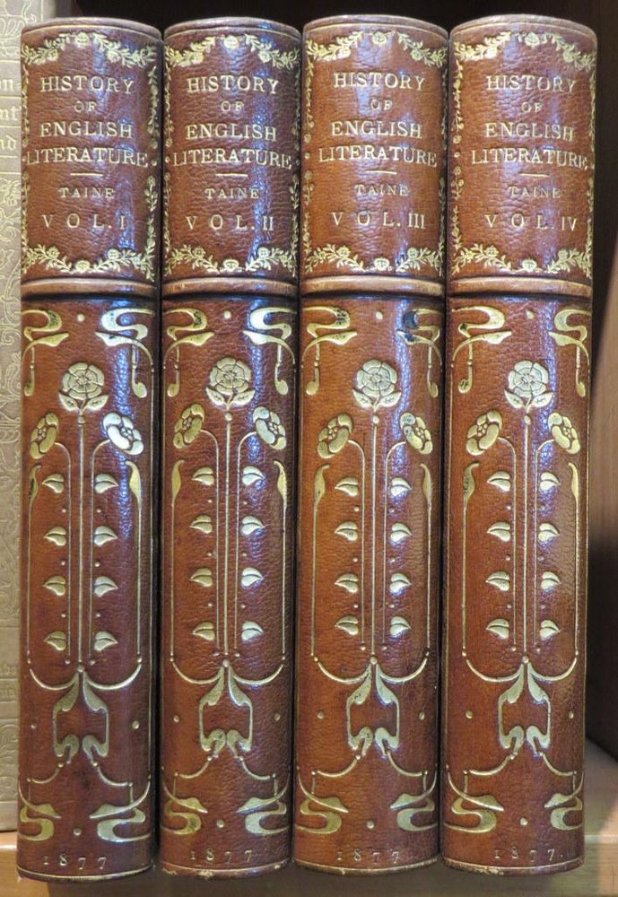 Item #012193 History of English Literature. Translated from the French By H. Van Laun. 4 Volumes. H. A. TAINE.
