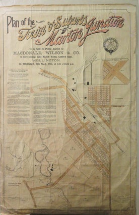 Item #014094 Plan of the Town & Suburbs of Marton Junction to be sold By Public Auction By...