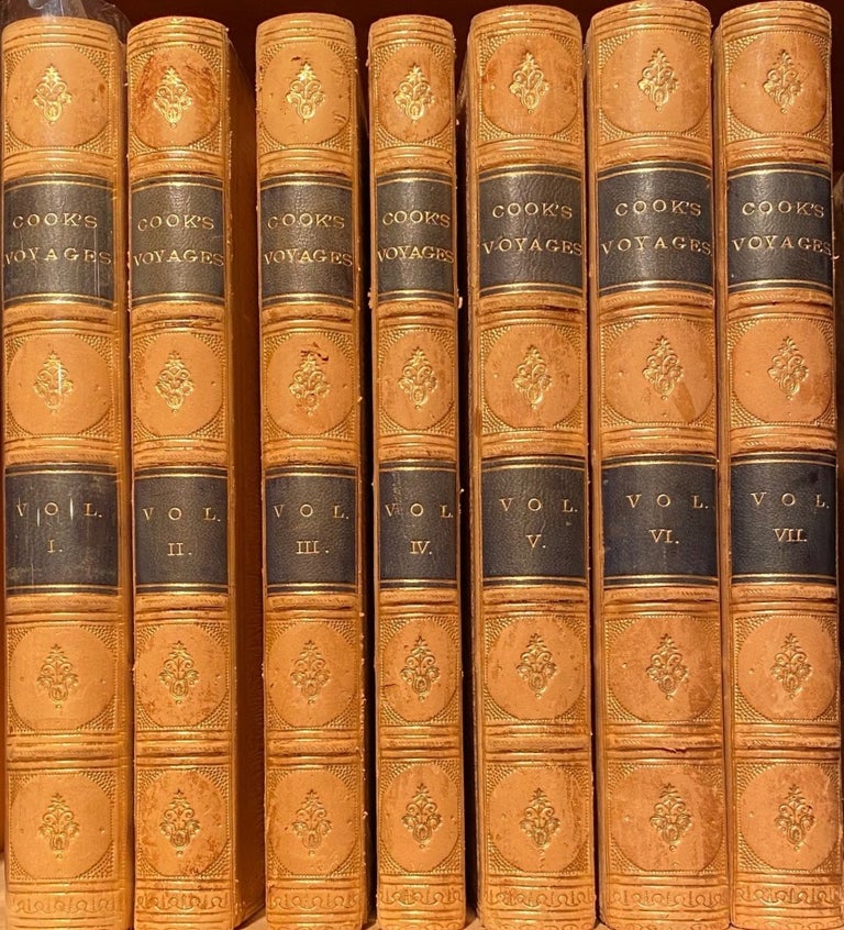 Item #014155 The Three Voyages of Captain James Cook Round The World Complete In Seven Volumes. Captain James COOK.