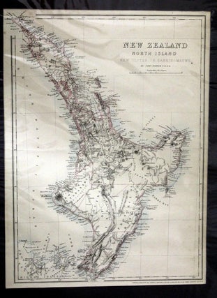 New Zealand North Island. New Ulster of Eahein O Mauwe - Map