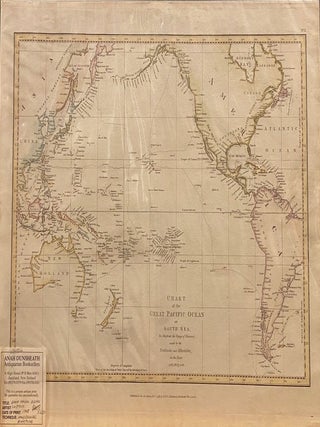 Item #014882 Chart of the Great Pacific Ocean or South Sea, to Illustrate the voyage of Discovery...