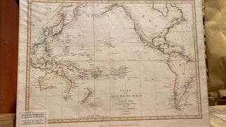 Item #014882 Chart of the Great Pacific Ocean or South Sea, to Illustrate the voyage of Discovery...