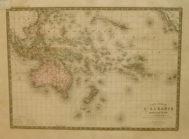 Item #015086 Carte Generale de L'Oceanie ou Cinquieme Partie du Monde Map. Adrian Hubert BRUE.