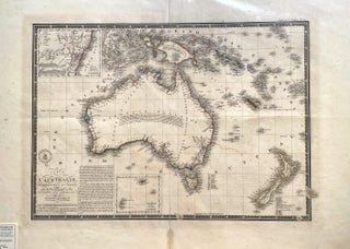 Item #015088 Carte De L'Australie (Partie sud-Ouest De L'Oceanie) Map. Adrien Hubert BRUE