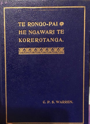 Item #015189 Te Rongo-pai he Ngawari te Korerotanga. C. P. S. WARREN
