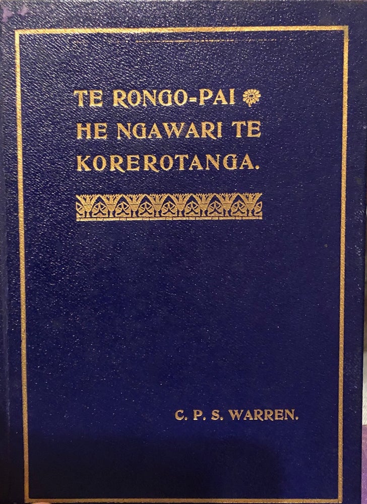 Item #015189 Te Rongo-pai he Ngawari te Korerotanga. C. P. S. WARREN.