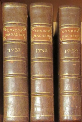 Item #016572 The London Magazine and Monthly Chronologer 3 volumes 1737, 1738, 1739