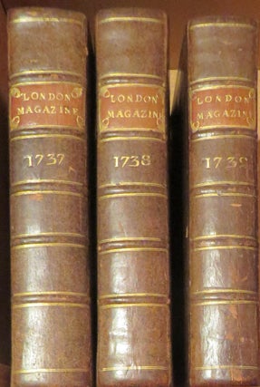 The London Magazine and Monthly Chronologer 3 volumes 1737, 1738, 1739