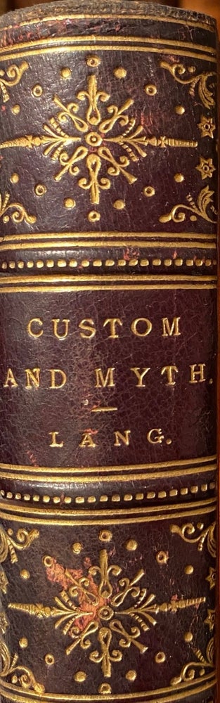 Item #016658 Custom and Myth. Andrew LANG.