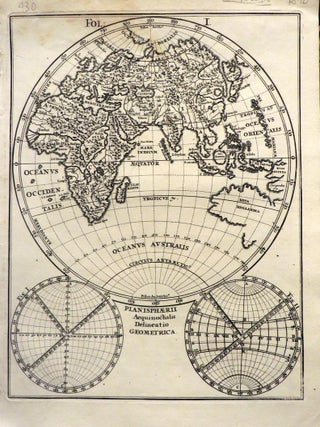 Globe Sphere showing from North-East Africa to New Guinea and from the North to the South Poles.