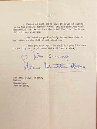 Signed letter
