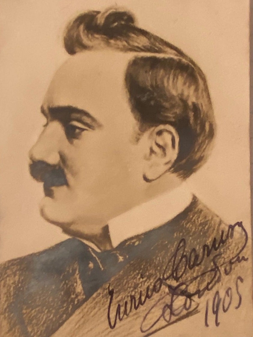 Caruso signed card Enrico Caruso