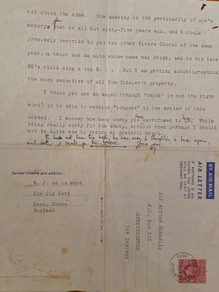 Type-written letter