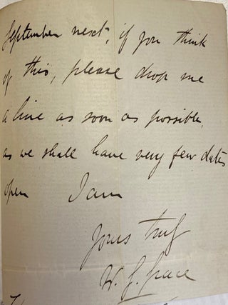 Hand-written signed letter
