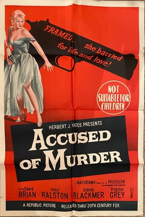 Item #017966 Accused of murder. Movie poster