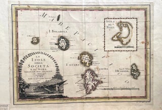 Item #018424 Le Isole della Societa e di Noel. Delineate fulle ultime Offervazioni del Capitan...