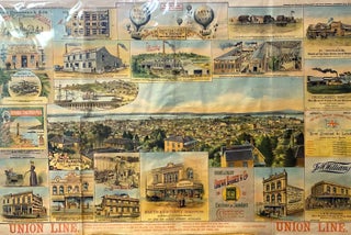 Item #018444 Advertising Poster, View of Auckland from Windmill. New Zealand Herald, Auckland...