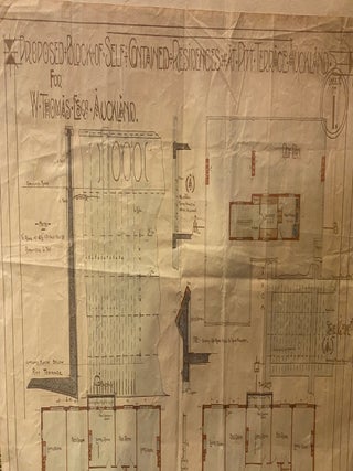 Architectural plan for Residences, Pitt Terrace, Auckland