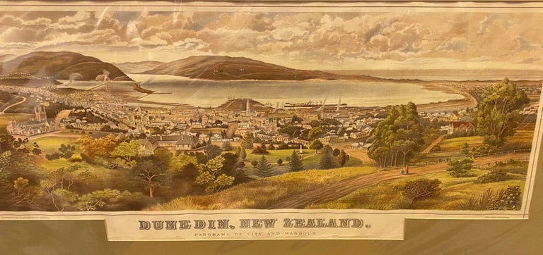 Item #018449 Dunedin, New Zealand. Panorama of City and Harbour. Bob Hawcridge.