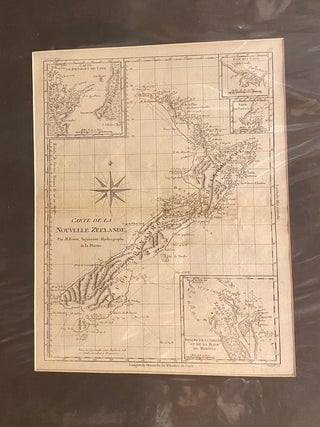 Item #018454 Carte De La Nouvelle Zeelande Map. Rigobert BONNE