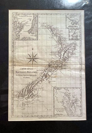Item #018454 Carte De La Nouvelle Zeelande Map. Rigobert BONNE