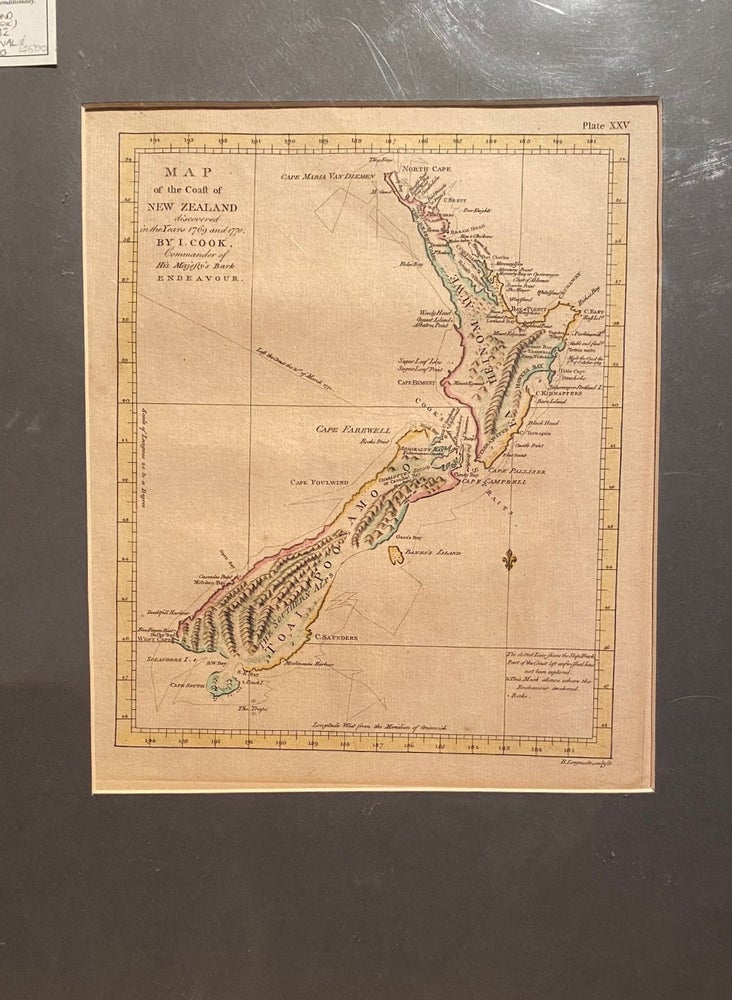 Item #018456 Map of the Coast of New Zealand. Longmate.
