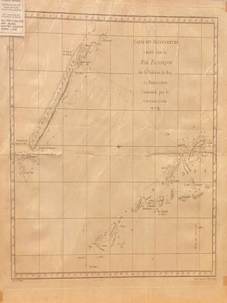 Item #018460 Carte de Decouvertes faite dans la Mer Pacifique fur le Vaiseau de Roi, La...