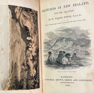 Item #018573 Sketches in New Zealand, with pen and Pencil. POWER Sir William James Tyrone