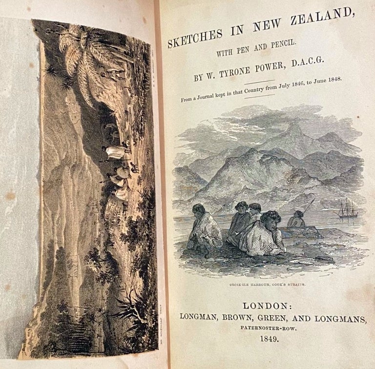 Item #018573 Sketches in New Zealand, with pen and Pencil. POWER Sir William James Tyrone.
