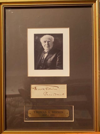 Item #018601 Thomas A Edison