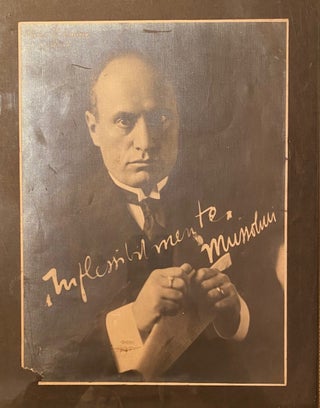 Item #018606 Mussolini, Benito