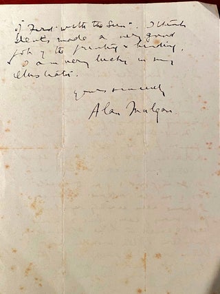 Signed letter