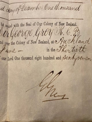 Land Grant document