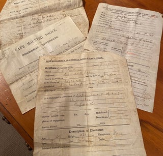 Item #018732 Discharge documents, Boer War, South SAfrica