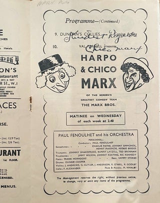 Signed theatre programme