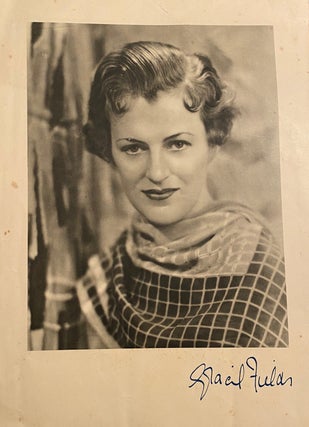 Item #018755 Signed photogravure. Gracie Fields