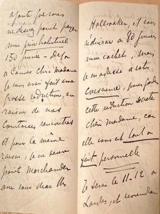 Signed hand-written letter