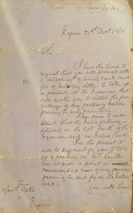 Item #018842 ALS from Donald McLean to Lt. Tuke. Donald McLean