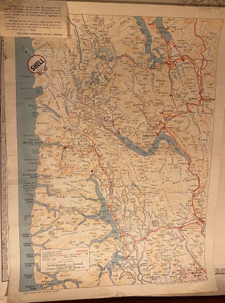 Item #018881 Map of the Southern Lakes designed for the motorist, tramper, and the tourist....