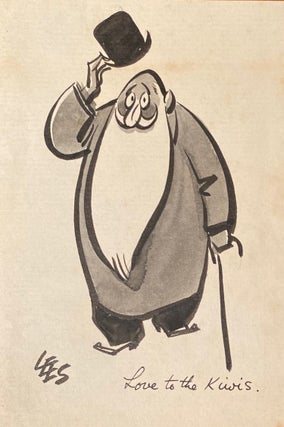 Item #018980 ALS from Engish Cartoonist and Artist. Lees Walmsley