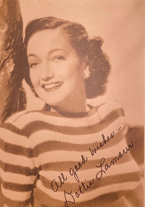 Item #018993 Signed photograph. Dorothy Lamour