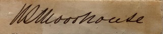 Item #019016 Signed paper slip. W. S. Moorhouse