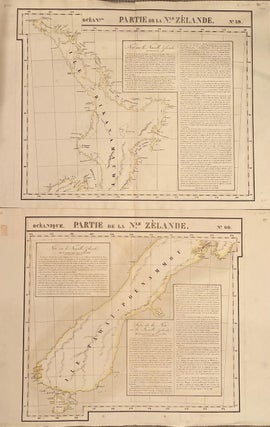 Item #019025 Oceanique. Partie de la Nle. Zelande. maps No. 59 and 60. Philippe VANDERMAELEN