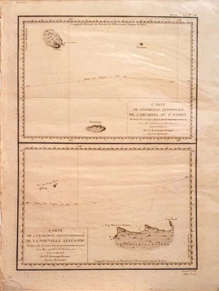 Item #019042 New Zealand - Map of northern extremity of Nouvelle-Zelande. d'Entrcasteaux