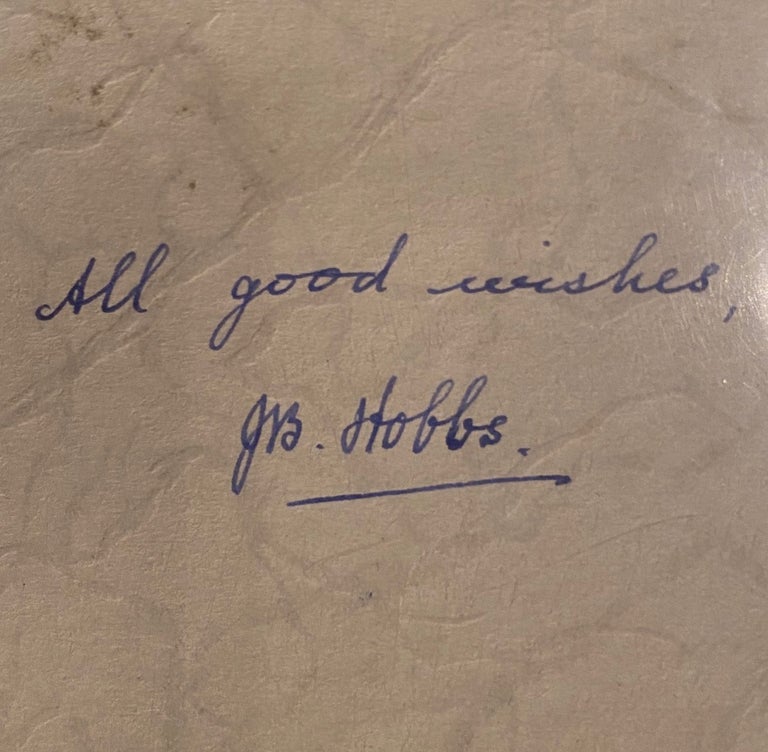 Item #019198 Signature of Jack Hobbs. J. Hobbs.