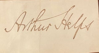 Item #019216 Autograph. Sir Arthur Helps