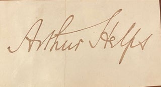 Item #019216 Autograph. Sir Arthur Helps